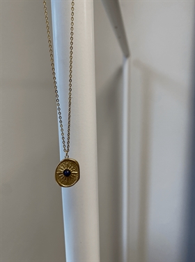 Sirups egne favoritter Halskæde - Pendant necklace, Gold w. blue